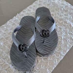 Gucci Black Flip Flops